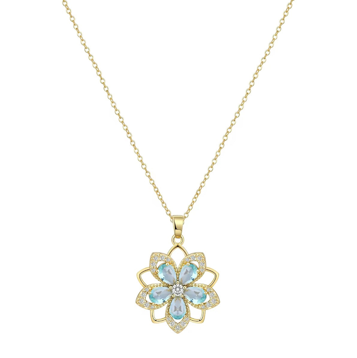 AWARE 14K Anxiety Birth Stone Necklace