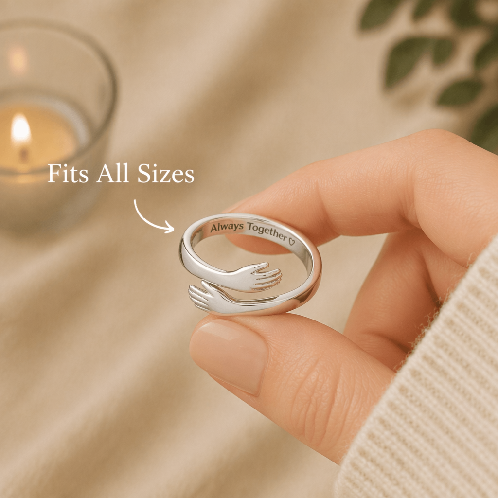 To My Grand Daughter.. "Always Together" Hug Ring