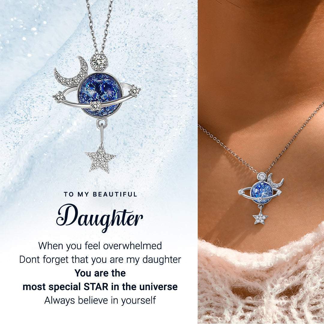Moon & Stars Daughter Necklace